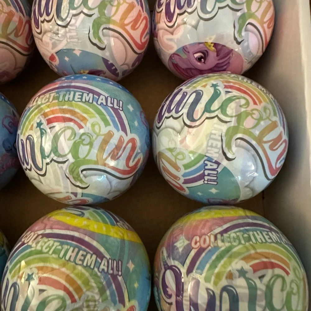 Unicorn Surprise Party Favor Balls - Multicolor - whole box